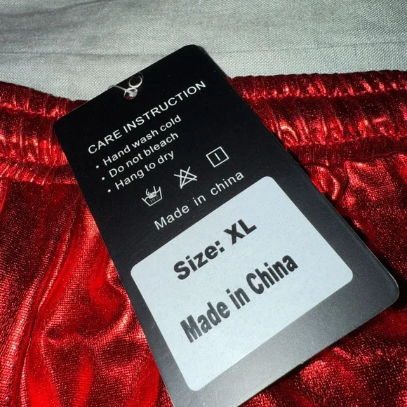 NWT Metallic Red Athletic Shorts - Picture 5 of 7